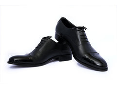 Oxford with patent Toe