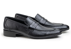 Black Mild Leather Loafers