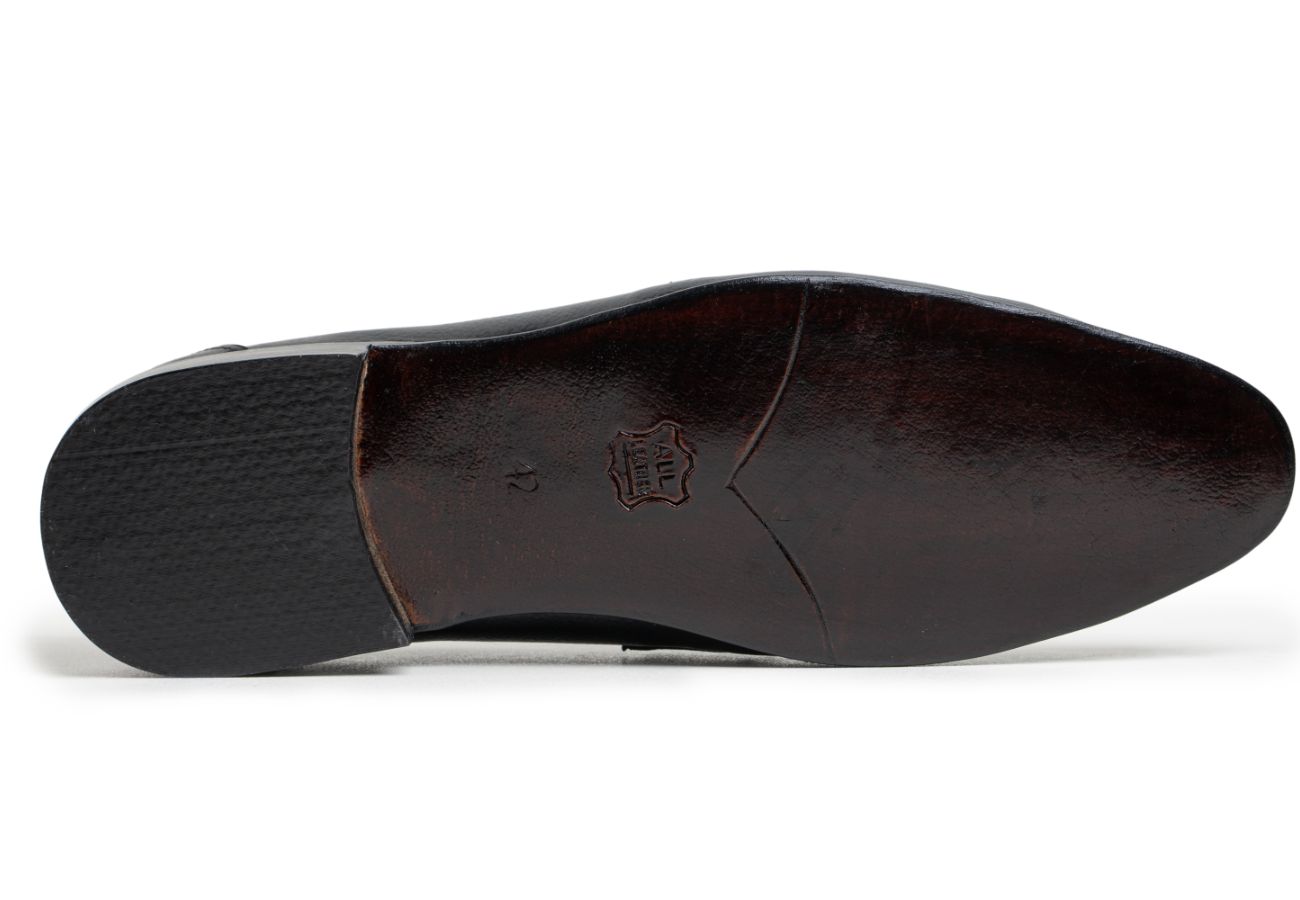 Black Mild Leather Loafers